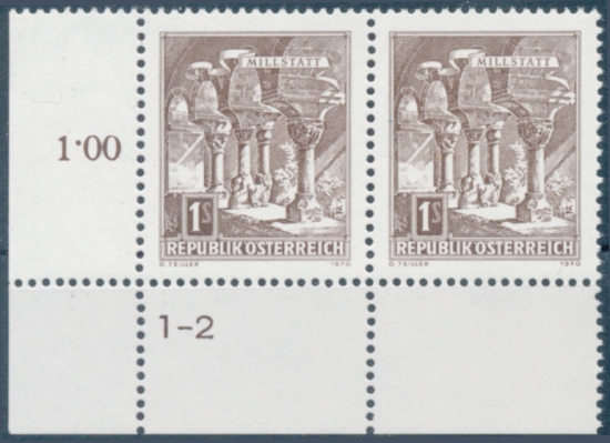 Briefmarke mit Symbolzahl(en)